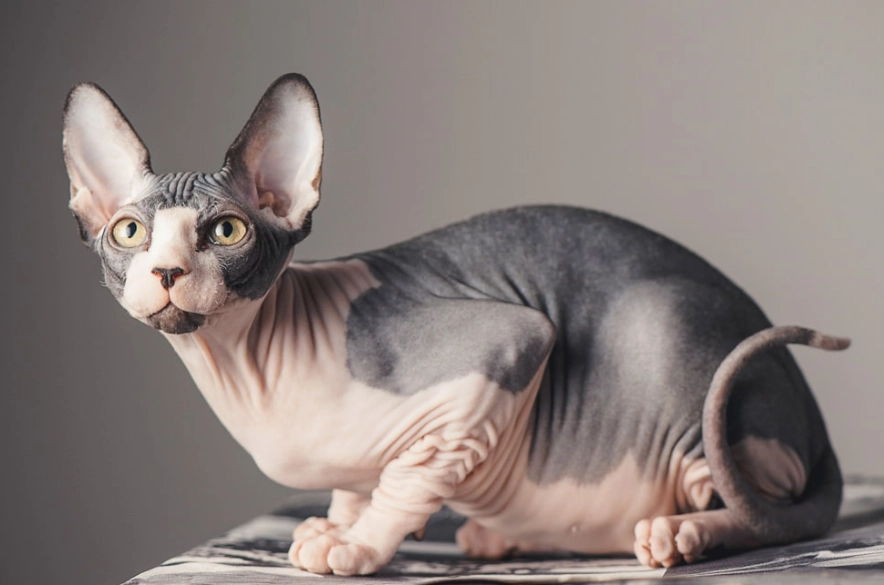 Sphynx cat hair care