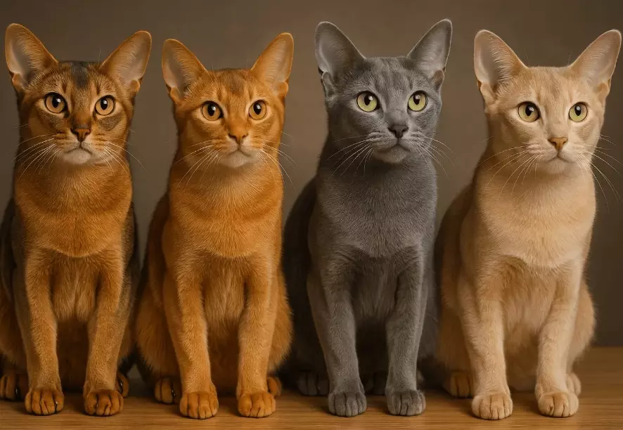 Abyssinian cat color genetics
